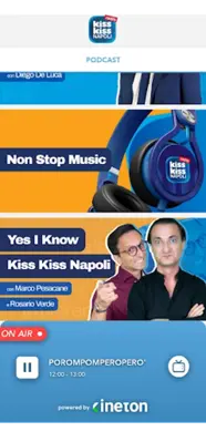 Radio Kiss Kiss Napoli android App screenshot 0